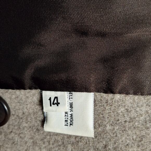 Forecaster of Boston Wool Coat Women’s Sz 14 Vintage Brown Blazer Style USA Made - Picture 9 of 11
